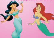 Jasmine And Ariel Paint Game