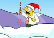 Simpsons Snowball Fight